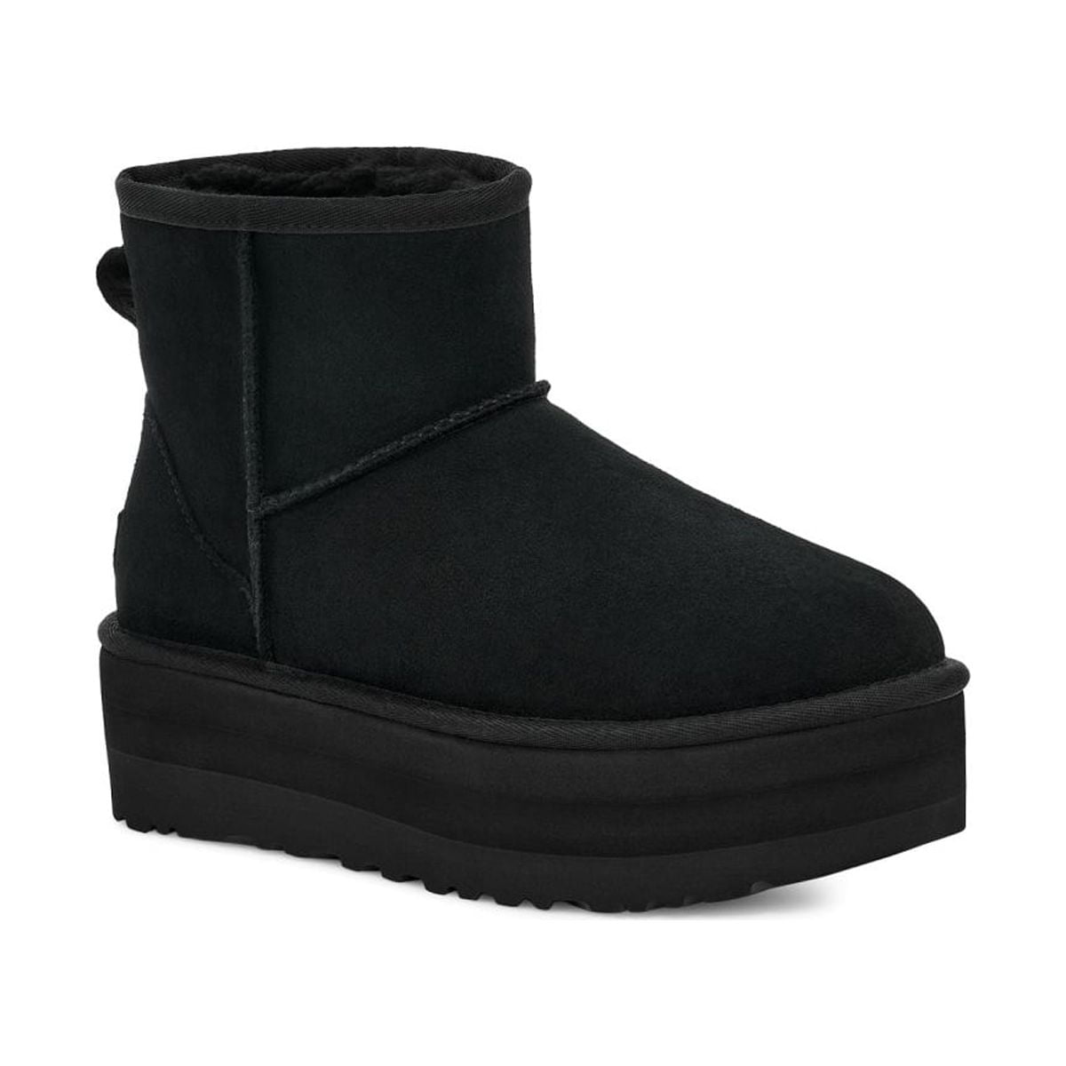 UGG Womens Classic Mini Platform Boots Black - 1134991-BLK UGG Womens Classic Mini Platform Boots Black - 1134991-BLK