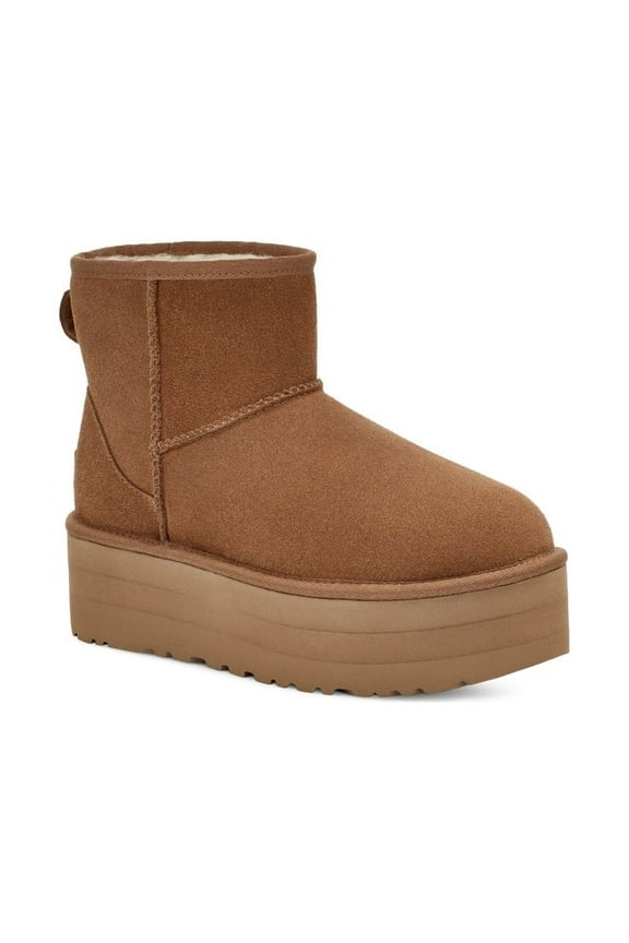 Womens Classic Mini Platform Boots Chestnut - 1134991-CHE AD TEMPLATE SIZE CHESTNUT
