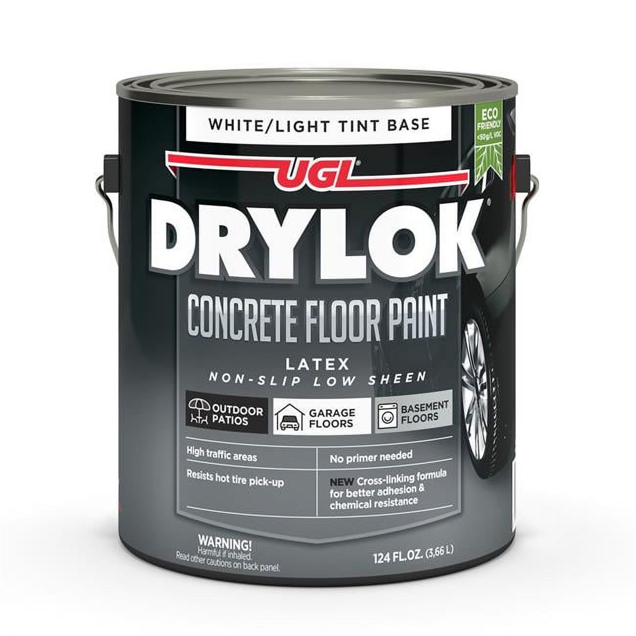 Drylok 43113 Concrete Floor Paint, Non-Slip White/Tint, Gallon - Quantity 1