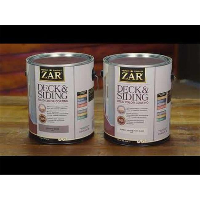 UGL 82113 1 gal Zar Deck & Siding Solid Stain, Hightea Case of 2