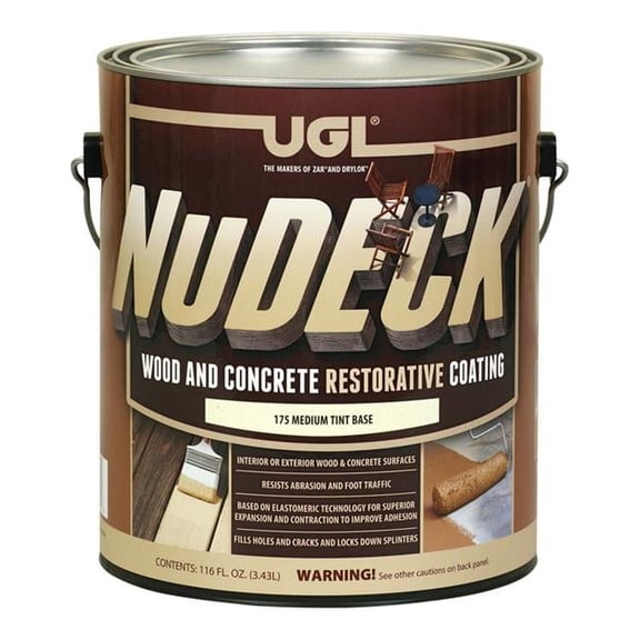ZAR NuDeck 1 Gal. Medium Tint Base Wood & Concrete Restorative Coating 831811