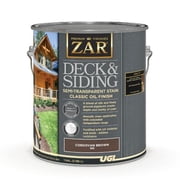 UGL ZAR 68515 5 gal Deck & Siding Semi-Transparent Stain - Classic Oil, Cordovan Brown