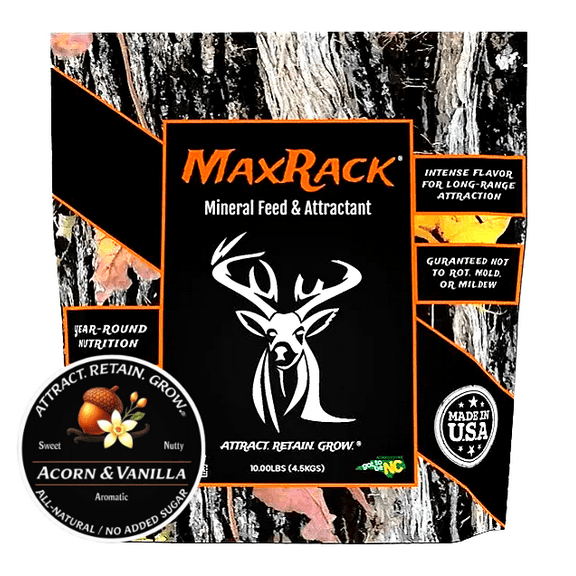 UGLYBUCK® MaxRack® Deer, Elk, and Pronghorn Mineral Feed & Attractant, Acorn & Vanilla, 10 lbs.