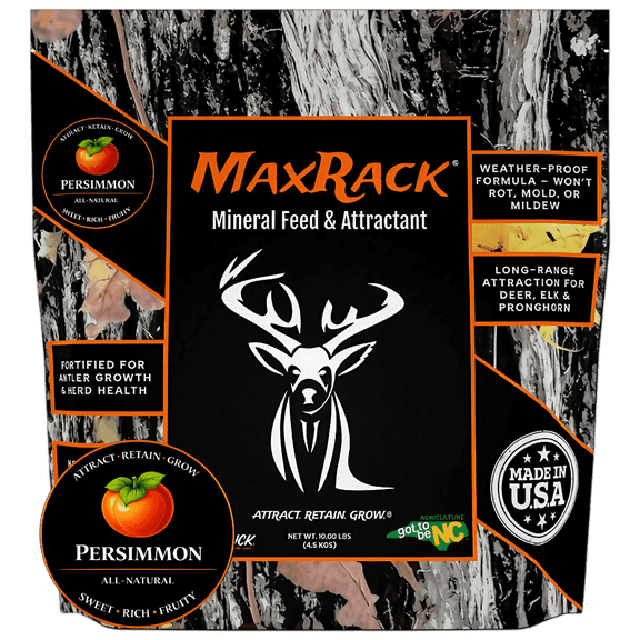 UGLYBUCK MaxRack Deer Mineral Feed & Attractant, Persimmon Flavor, 10 lb Bag