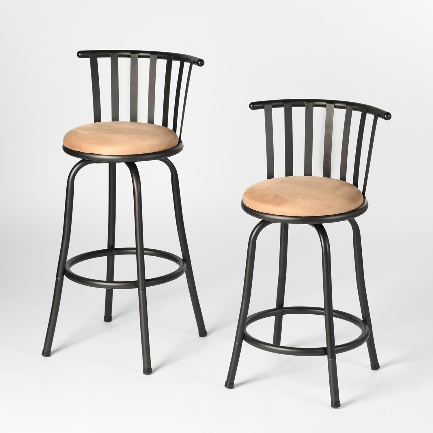 UGOVBONPM Bar stools 24/29inch Set of 2 Swivel Counter Height Barstools Classic Country Style ...