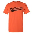 thumbnail image 1 of UGP Campus Apparel Baltimore City Baseball Script Basic Cotton T-Shirt - X-Large - Orange, 1 of 6