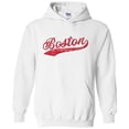 thumbnail image 1 of UGP Campus Apparel Boston Baseball Script - Hometown Pride, Pitcher Hoodie - X-Large - White, 1 of 6