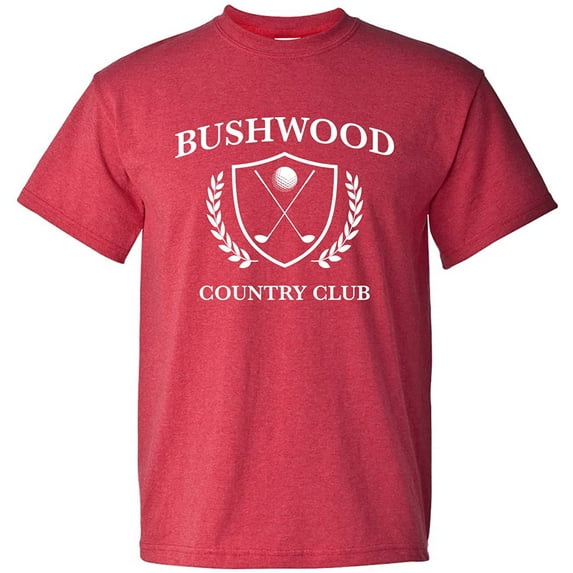 UGP Campus Apparel Bushwood Country Club -Adult Unisex T Shirt - Medium - Heather Red
