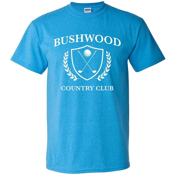 UGP Campus Apparel Bushwood Country Club - Adult Unisex T Shirt - X-Large - Heather Sapphire