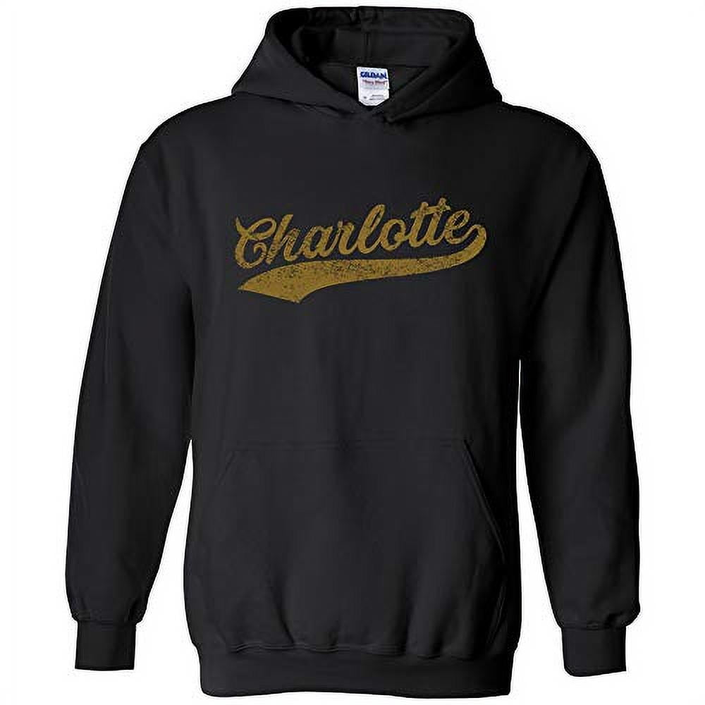 UGP Campus Apparel Charlotte Baseball Script Adult Unisex Hoodie