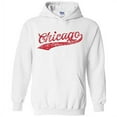 thumbnail image 1 of UGP Campus Apparel Chicago Baseball Script - Hometown Pride, Pitcher Hoodie - 3X-Large - White, 1 of 6