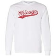 thumbnail image 1 of UGP Campus Apparel Chicago Baseball Script - Hometown Pride, Pitcher Long Sleeve T Shirt - Large - White, 1 of 6