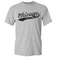 thumbnail image 1 of UGP Campus Apparel Chicago City Baseball Script Basic Cotton T-Shirt - X-Large - Sport Grey, 1 of 6