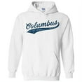 thumbnail image 1 of UGP Campus Apparel Columbus Baseball Script - Hometown Pride, Pitcher Hoodie - Large - White, 1 of 6