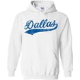 thumbnail image 1 of UGP Campus Apparel Dallas Baseball Script Hoodie - Large - White, 1 of 6