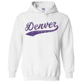 thumbnail image 1 of UGP Campus Apparel Denver Baseball Script - Hometown Pride, Pitcher Hoodie - X-Large - White, 1 of 6