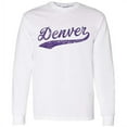 thumbnail image 1 of UGP Campus Apparel Denver Baseball Script - Hometown Pride, Pitcher Long Sleeve T Shirt - Large - White, 1 of 6