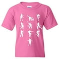 thumbnail image 1 of UGP Campus Apparel Emote Dances - Funny Youth T Shirt - Medium - Pink, 1 of 6