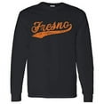 thumbnail image 1 of UGP Campus Apparel Fresno Baseball Script - Hometown Pride, Pitcher Long Sleeve T Shirt - Large - Black, 1 of 6