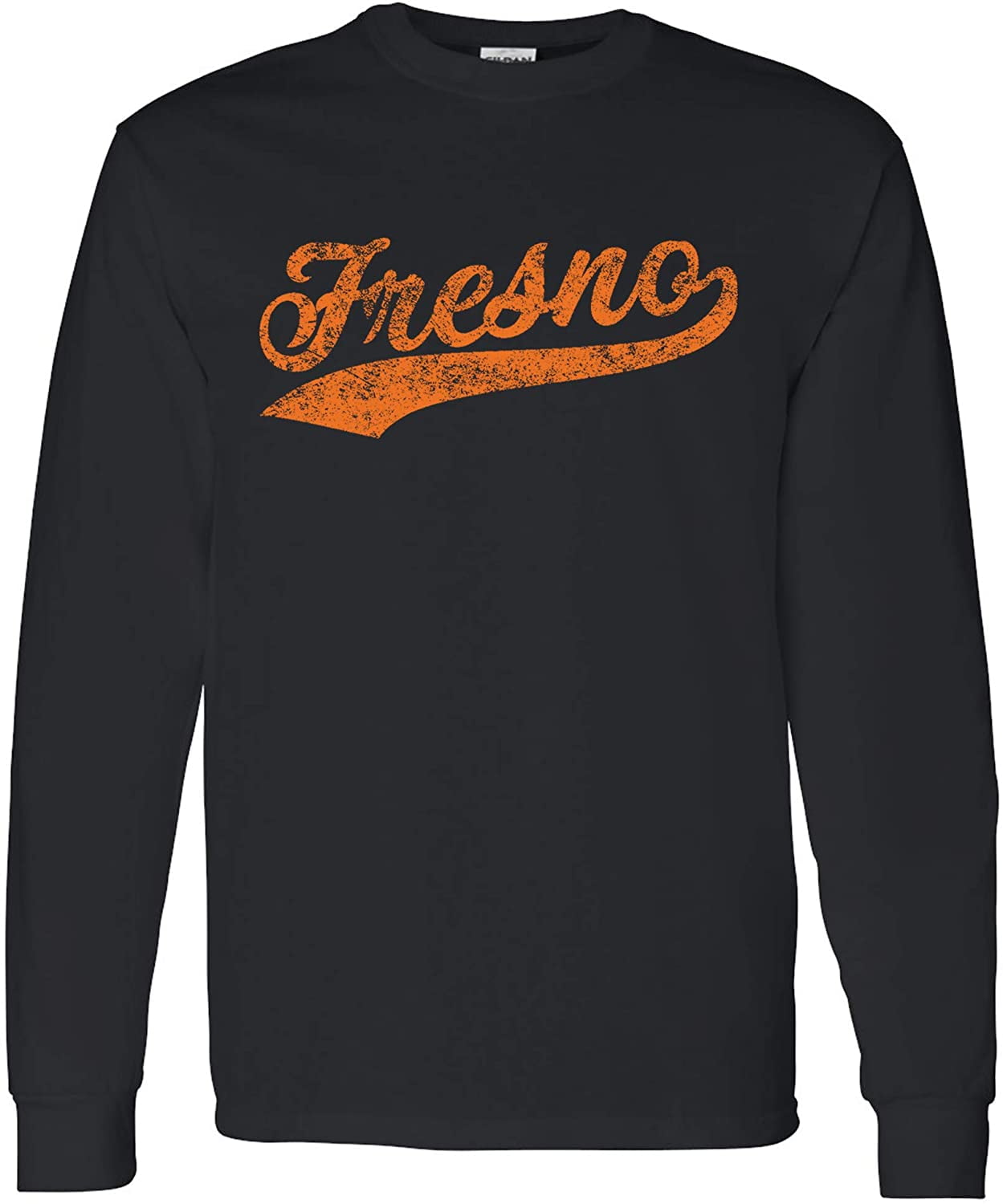 UGP Campus Apparel Fresno Baseball Script Long Sleeve T Shirt
