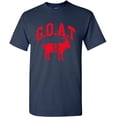 thumbnail image 1 of UGP Campus Apparel Goat Greatest of All Time - Adult Unisex T Shirt - X-Large - Navy, 1 of 7