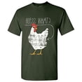 thumbnail image 1 of UGP Campus Apparel Guess What? Chicken Butt! - Funny, Graphic T Shirt - X-Large - Forest, 1 of 6
