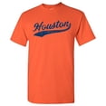 thumbnail image 1 of UGP Campus Apparel Houston City Baseball Script T-Shirt - Medium - Orange, 1 of 6