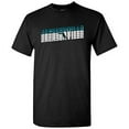 thumbnail image 1 of UGP Campus Apparel Jacksonville Retro Repeat - Sports Team City Pride Tailgating T Shirt - Medium - Black, 1 of 6