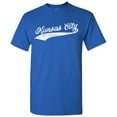 thumbnail image 1 of UGP Campus Apparel Kansas City Baseball Script Basic Cotton T-Shirt - Medium - Royal Blue, 1 of 7