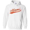 thumbnail image 1 of UGP Campus Apparel Miami Baseball Script - Hometown Pride, Pitcher Hoodie - Small - White, 1 of 6
