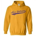 thumbnail image 1 of UGP Campus Apparel New Orleans Baseball Script - Hometown Pride, Pitcher Hoodie - Small - Gold, 1 of 6