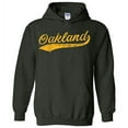 thumbnail image 1 of UGP Campus Apparel Oakland Baseball Script - Hometown Pride, Pitcher Hoodie - X-Large - Forest, 1 of 6