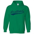 thumbnail image 1 of UGP Campus Apparel Portland Baseball Script - Hometown Pride, Pitcher Hoodie - Small - Green, 1 of 6