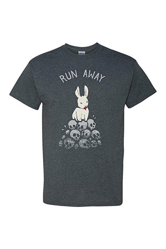 Apparel Run Away Basic Cotton T-Shirt - Large - Dark Heather Grey