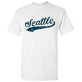 thumbnail image 1 of UGP Campus Apparel Seattle City Baseball Script Basic Cotton T-Shirt - 2X-Large - White, 1 of 6
