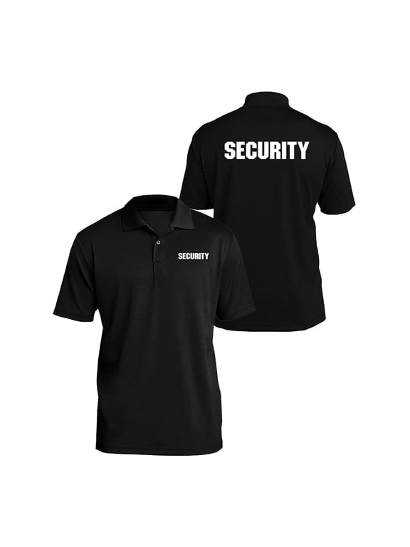 Apparel Security Bouncer Poly Men's Polo - Large - Black