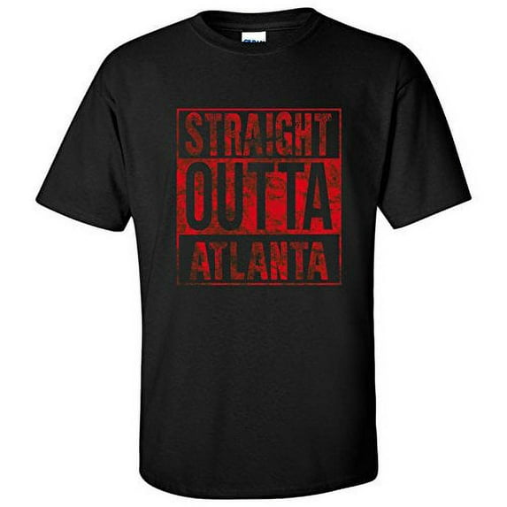 UGP Campus Apparel Straight Outta Atlanta T-Shirt - 2X-Large - Black
