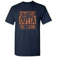 thumbnail image 1 of UGP Campus Apparel Straight Outta Chicago T-Shirt - Small - Navy, 1 of 6