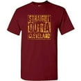 thumbnail image 1 of UGP Campus Apparel Straight Outta Cleveland Basic Cotton T-Shirt - Large - Garnet, 1 of 6
