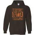 thumbnail image 1 of UGP Campus Apparel Straight Outta Cleveland - Ohio Hoodie - Large - Brown, 1 of 6