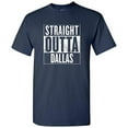 thumbnail image 1 of UGP Campus Apparel Straight Outta Dallas T-Shirt - X-Large - Navy, 1 of 6