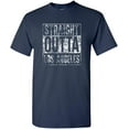 thumbnail image 1 of UGP Campus Apparel Straight Outta Los Angeles - Adult Unisex T Shirt - Medium - Navy w/White Print, 1 of 7