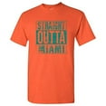 thumbnail image 1 of UGP Campus Apparel Straight Outta Miami - Miami Football T Shirt - 2X-Large - Orange, 1 of 6