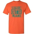 thumbnail image 1 of UGP Campus Apparel Straight Outta Miami - Miami Football T Shirt - 3X-Large - Orange, 1 of 7
