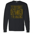 thumbnail image 1 of UGP Campus Apparel Straight Outta New Orleans Long Sleeve T-Shirt - Large - Black, 1 of 6