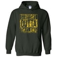 thumbnail image 1 of UGP Campus Apparel Straight Outta Oakland - California Baseball Hometown Pride Hoodie - 2X-Large - Forest, 1 of 6