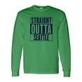 thumbnail image 1 of UGP Campus Apparel Straight Outta Seattle - Seattle Football Long Sleeve T Shirt - 3X-Large - Irish Green, 1 of 6