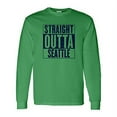 thumbnail image 1 of UGP Campus Apparel Straight Outta Seattle - Seattle Football Long Sleeve T Shirt - Medium - Irish Green, 1 of 6