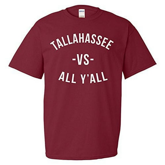 UGP Campus Apparel Tallahassee Vs All Y'all Mens T-Shirt - Medium - Garnet