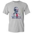 thumbnail image 1 of UGP Campus Apparel Theodore Roosevelt Murica Basic Cotton T-Shirt - 2X-Large - Sport Grey, 1 of 6